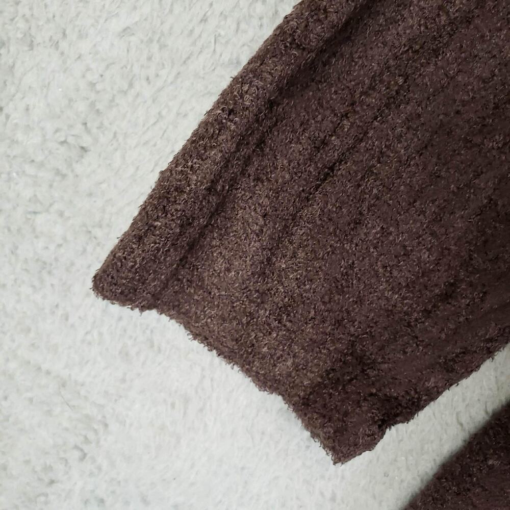 Barefoot Dreams Cardigan Open Front Cozy Chic Lite Brown Women’s Hooded Size XL - Picture 4 of 9